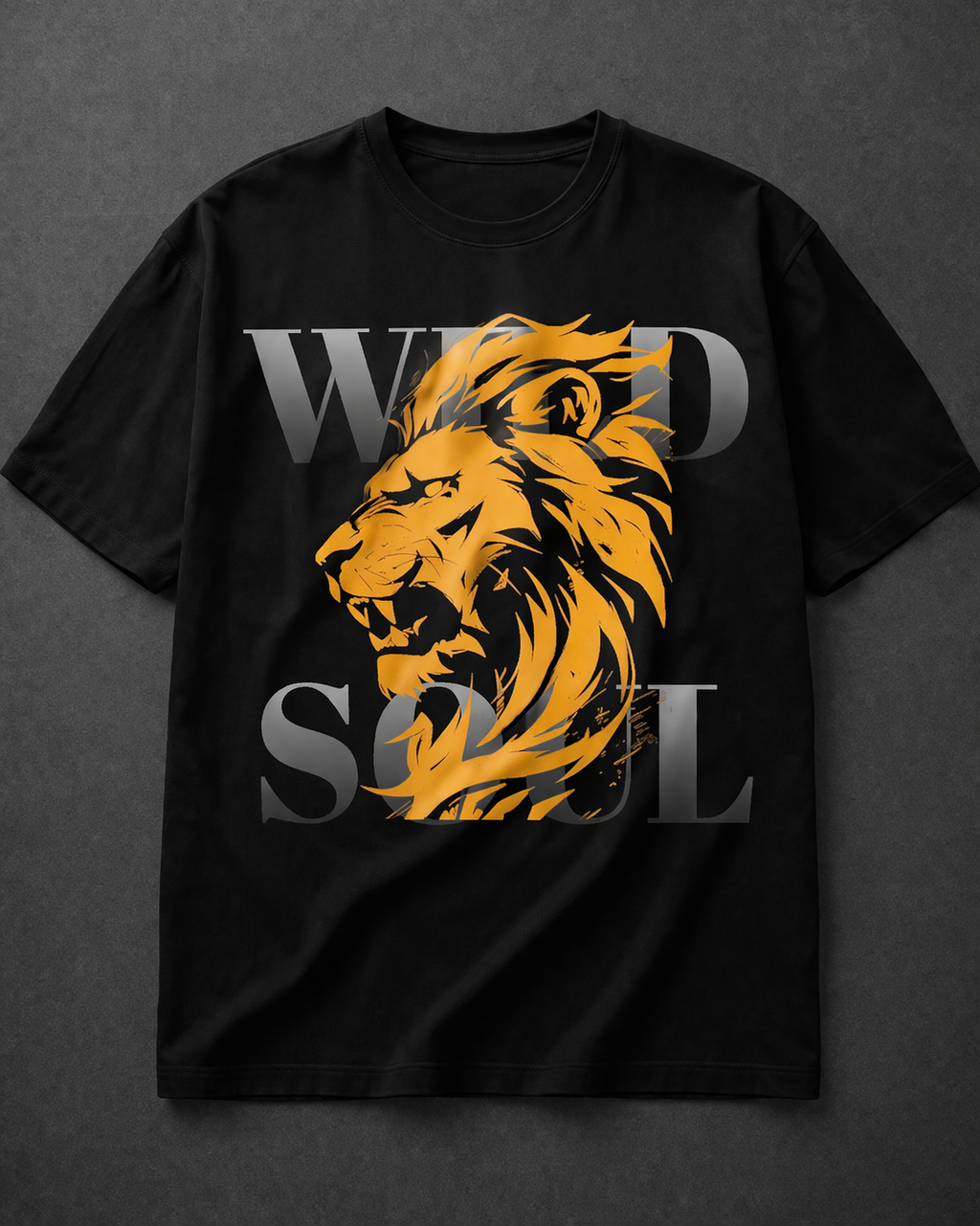 Savage Lion Oversized Graphic Tee – Wild Soul Edition