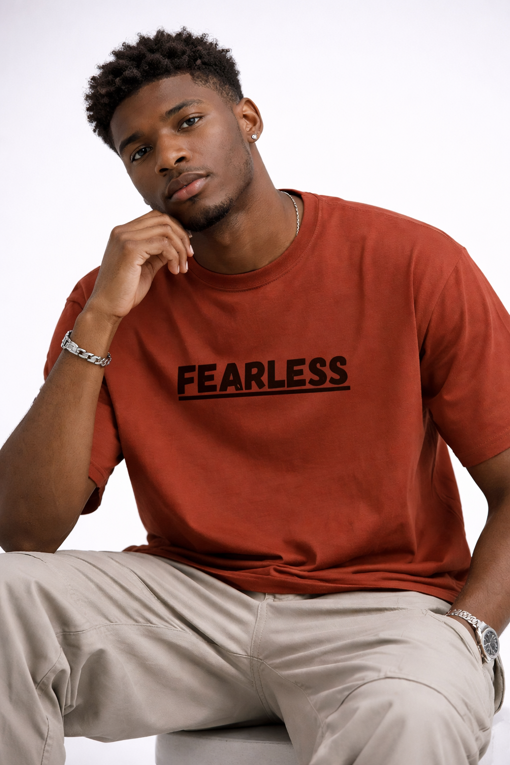 Bold Fearless Crew Neck T-Shirt